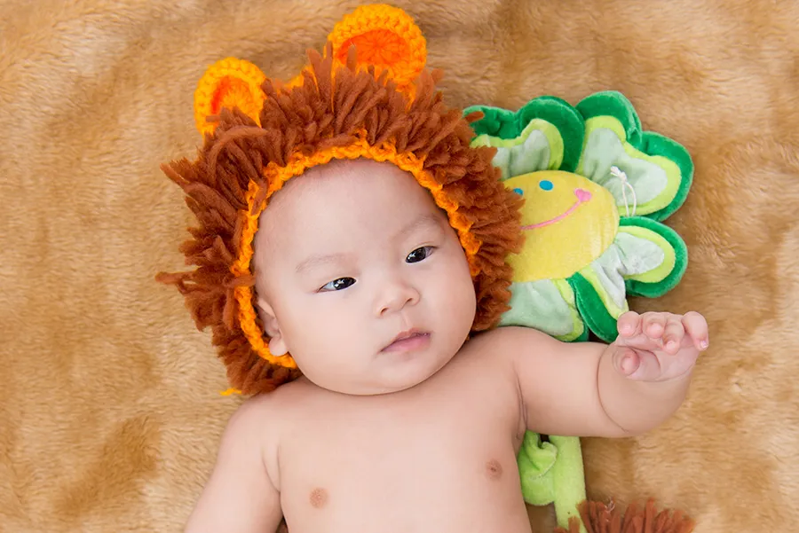 可愛嬰兒照片-寶寶照方案-4M-獅子裝
