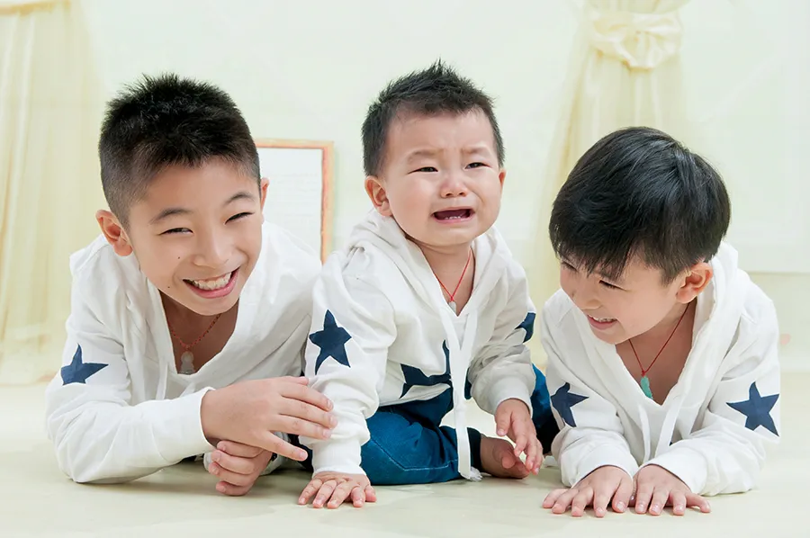 寶寶攝影推薦-周歲寶寶寫真-三兄弟寶寶攝影
