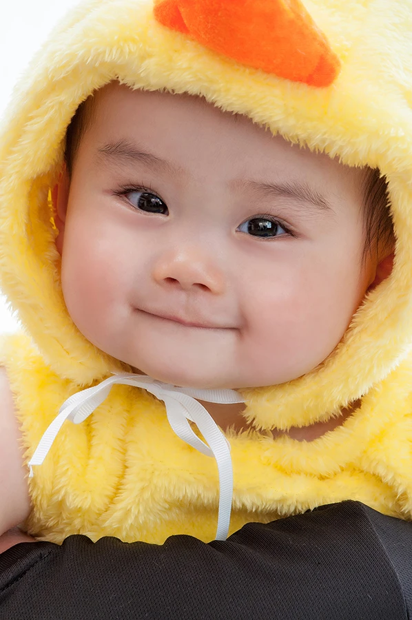 可愛寶寶照片-6M-小雞造型服-嬰兒照