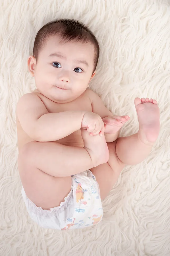 內湖寶寶攝影-嬰兒尿布照-寶寶照片-娃娃臉