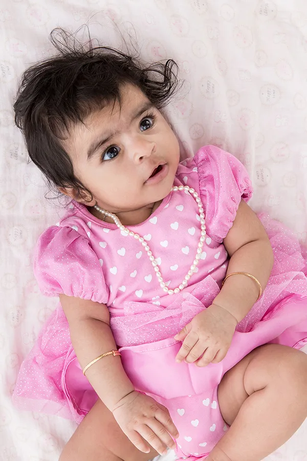 寶寶寫真-印度女嬰-印度傳統禮服