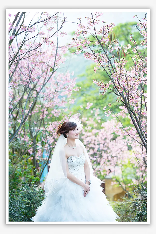 婚紗照台北-陽明山-白紗禮服