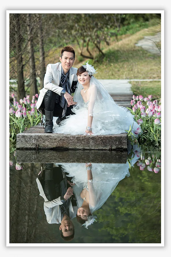 婚紗照台北-陽明山-白紗禮服