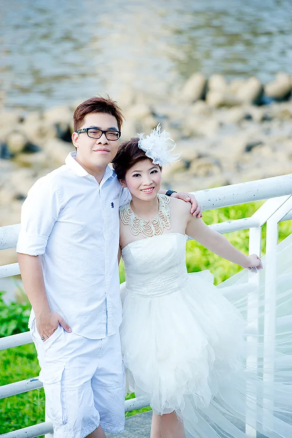 台北拍婚紗,白紗禮服,自助婚紗,彩虹河濱公園