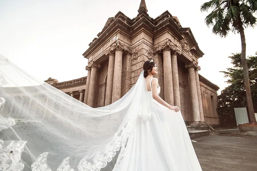 台北婚紗照,白紗禮服,外拍,自來水博物館