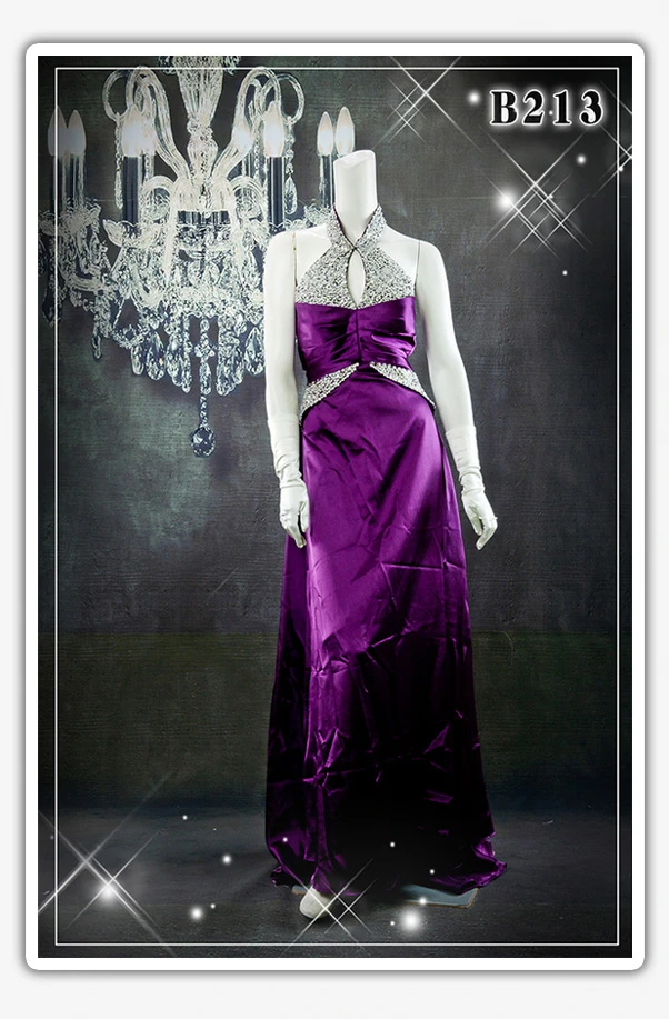 晚禮服出租,紫色,窄擺晚禮服