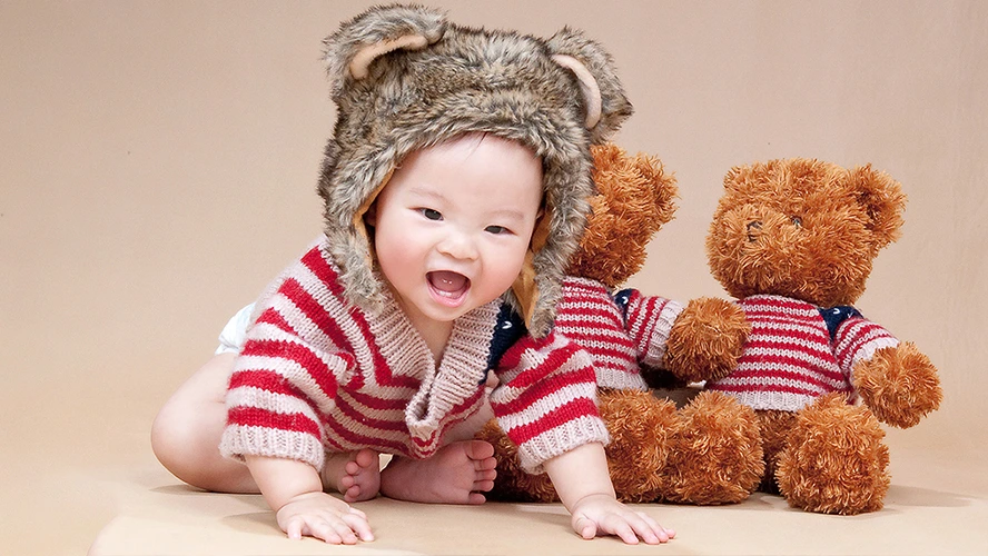 寶寶照PTT-熊裝男孩-可愛嬰兒照片