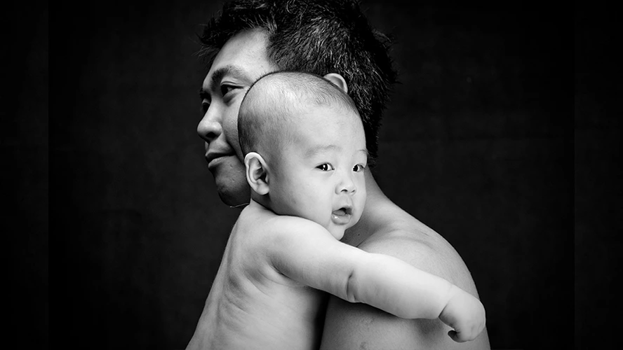 寶寶攝影-親子照-4個月