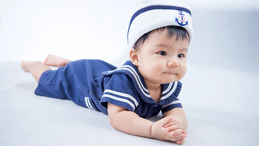 水手裝-可愛寶寶-寶寶攝影