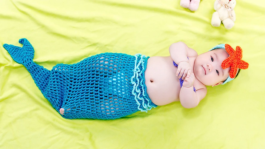 嬰兒藝術照-美人魚裝