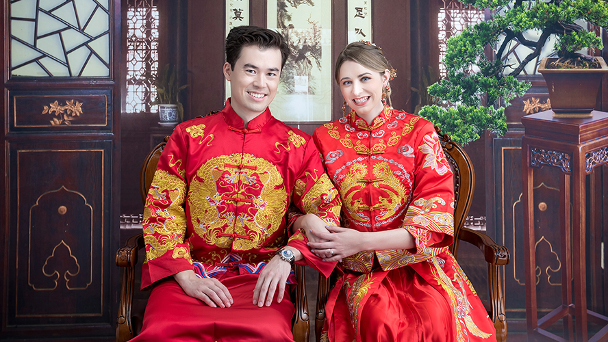 龍鳳掛秀禾服-中式婚紗照